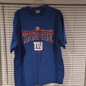 Blue New York Giants Champions T-Shirt